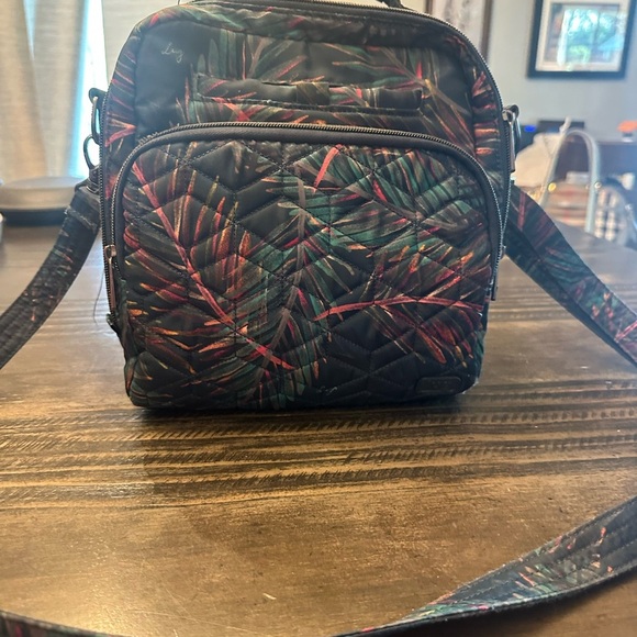 lug Handbags - Colorful Leaf Pattern Crossbody Bag by Lug